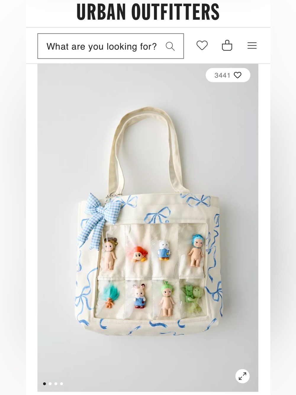 Urban outfitters figure tote bag - Picture 1 of 5